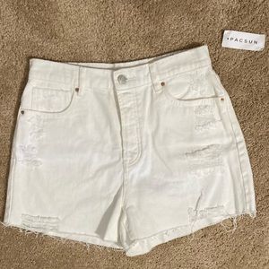 pacsun high rise icon shorts